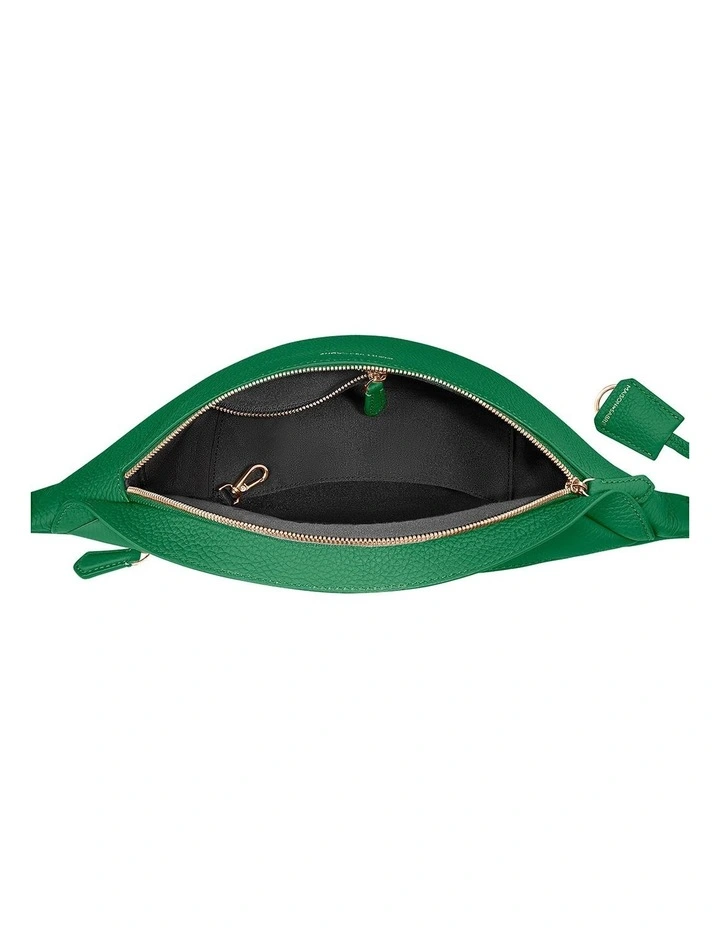 The Leather Sling Bag in Emerald Green image 7
