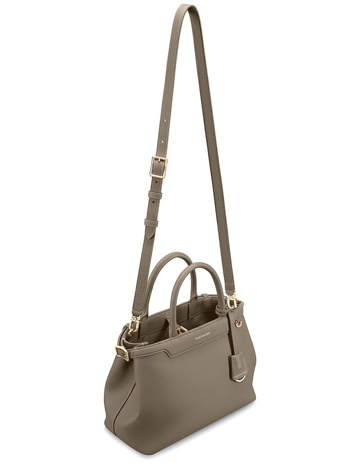 The Medium Palais Leather Top Handle Bag in Cashmere Clay image 7