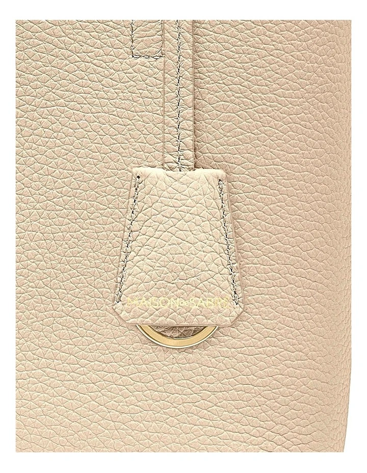 The Small Soft Leather Tote in Saharan Fuchsia image 4