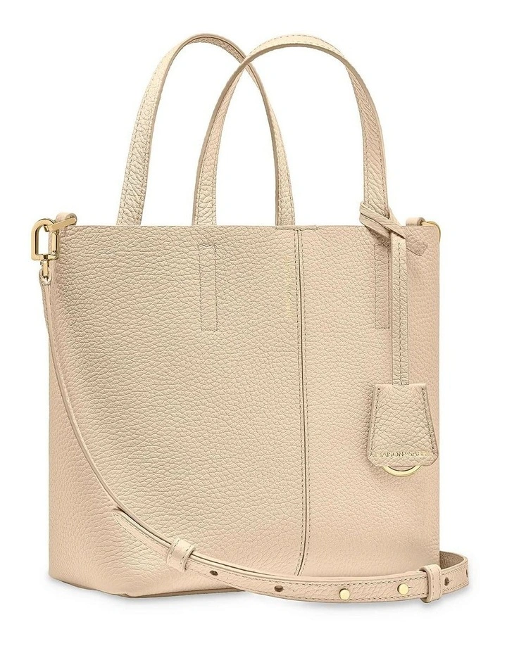 The Small Soft Leather Tote in Saharan Fuchsia image 5