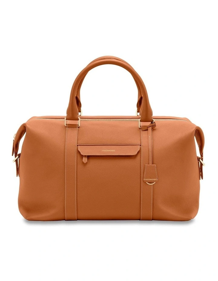 The Leather Duffle Bag in Pecan Brown image 1