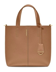 The Small Soft Leather Tote in Sandstone Manhattan