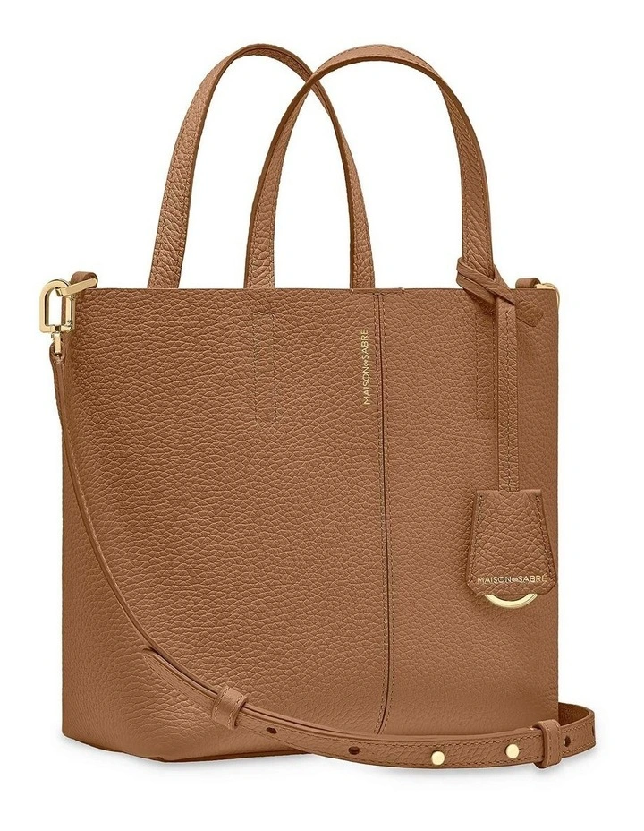 The Small Soft Leather Tote in Sandstone Manhattan image 5
