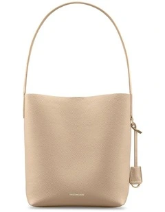 The Bucket Soft Leather Tote in Saharan Fuchsia