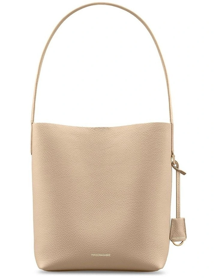 The Bucket Soft Leather Tote in Saharan Fuchsia image 1