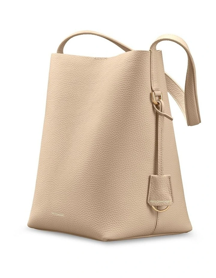 The Bucket Soft Leather Tote in Saharan Fuchsia image 5