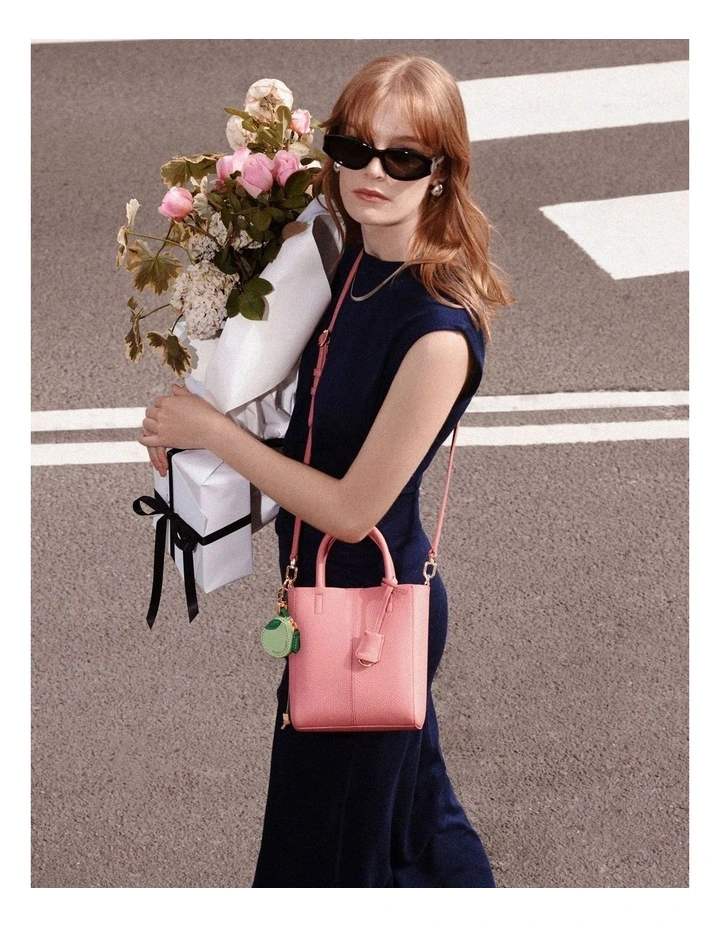The Mini Soft Leather Tote in Candy Sandstone image 2