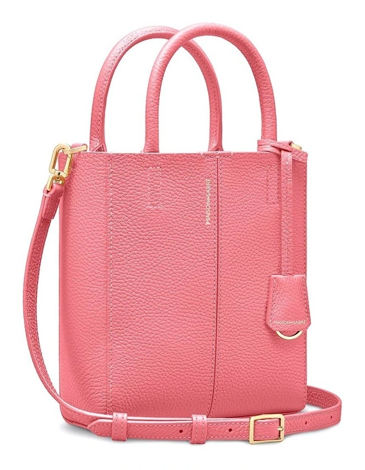 The Mini Soft Leather Tote in Candy Sandstone image 5