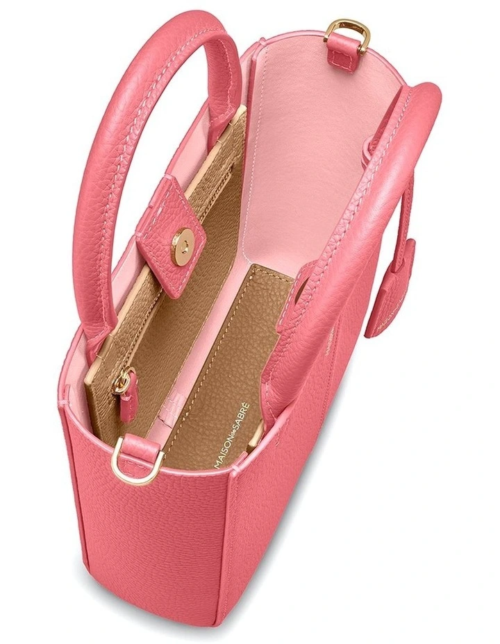 The Mini Soft Leather Tote in Candy Sandstone image 6