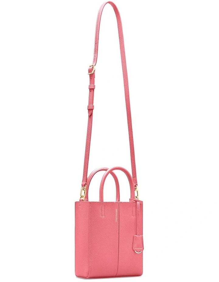 The Mini Soft Leather Tote in Candy Sandstone image 7