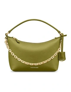The Limited-Edition Soft Leather Hobo Bag in Martini Green