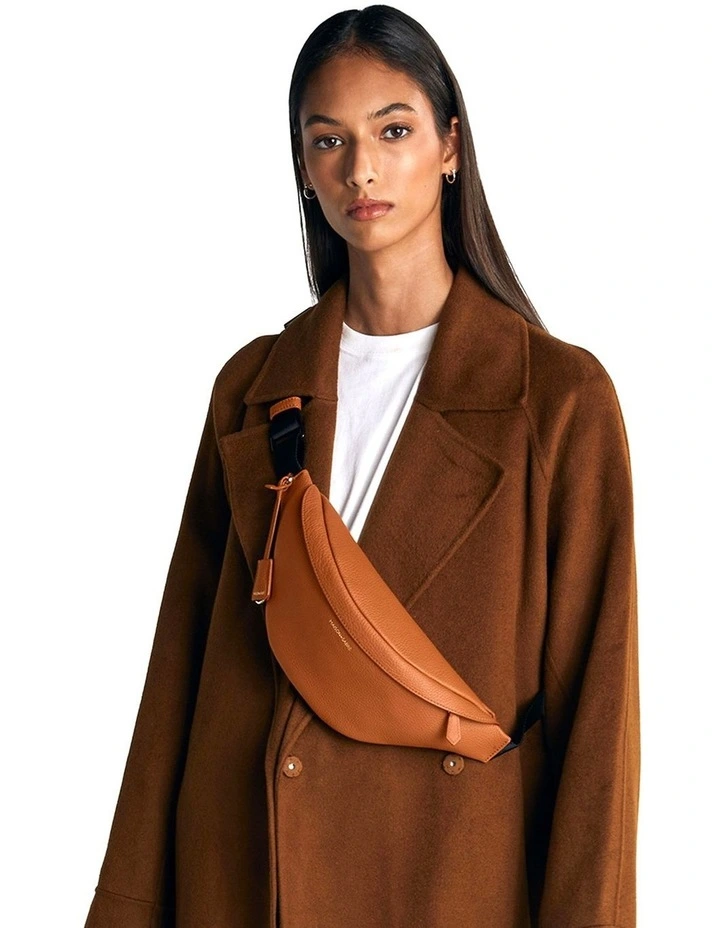 The Leather Sling Bag in Pecan Brown image 2