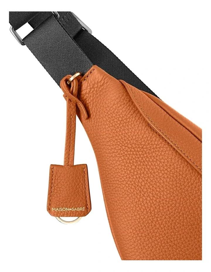 The Leather Sling Bag in Pecan Brown image 5