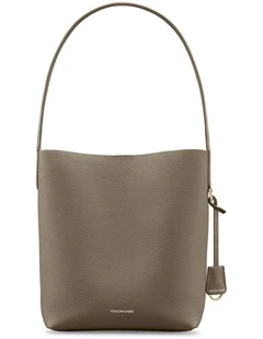 The Bucket Soft Leather Tote in Cashmere Matcha
