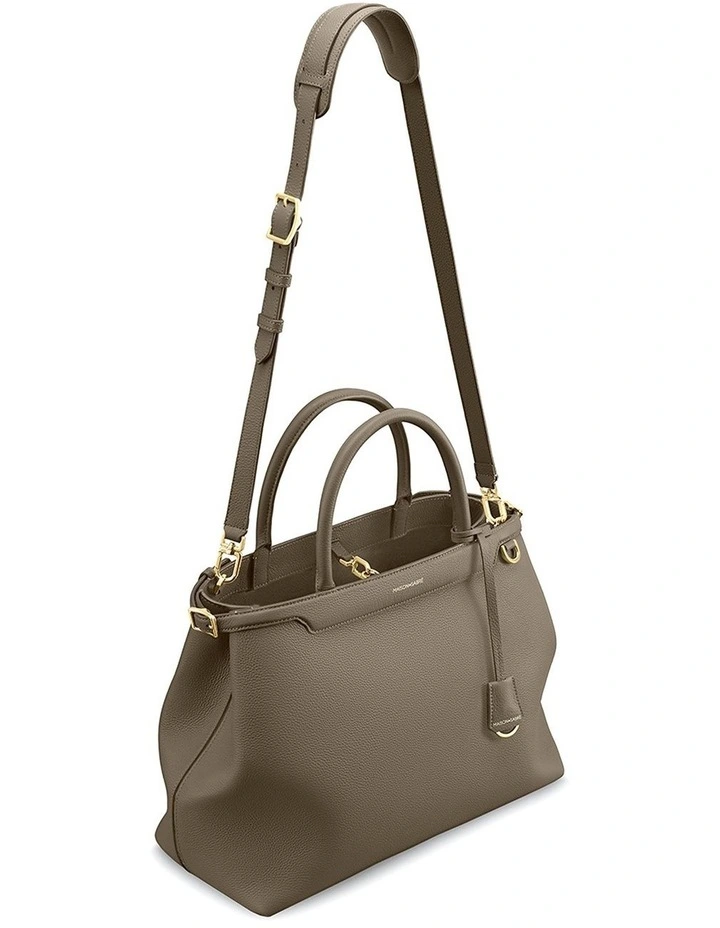 The Large Palais Leather Top Handle Bag in Cashmere Clay image 7