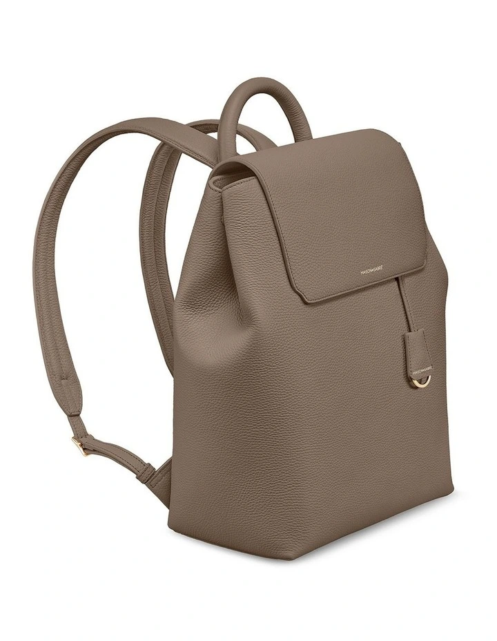 The Medium Soft Leather Backpack in Cashmere Clay image 4