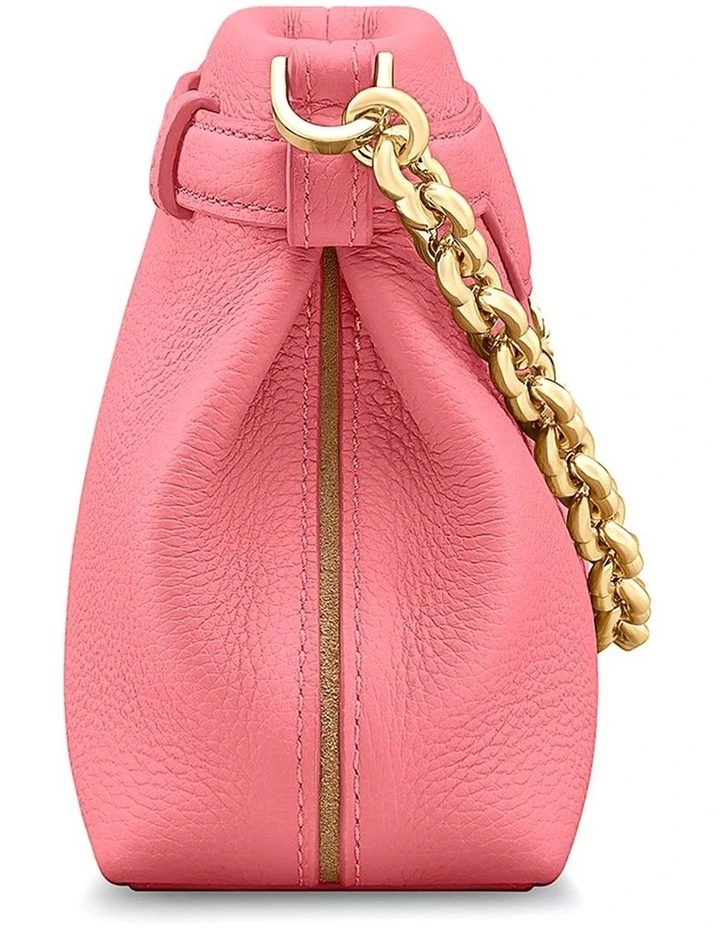 The Palais Soirée Leather Shoulder Bag in Candy Pink image 5