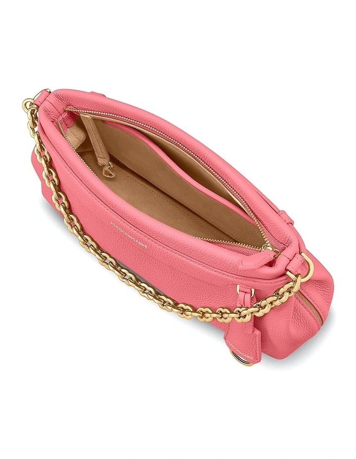 The Palais Soirée Leather Shoulder Bag in Candy Pink image 6