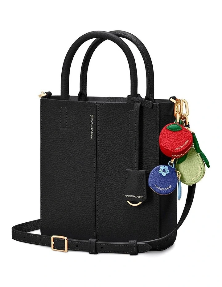 The Mini Soft Leather Tote in Rouge Noir image 3