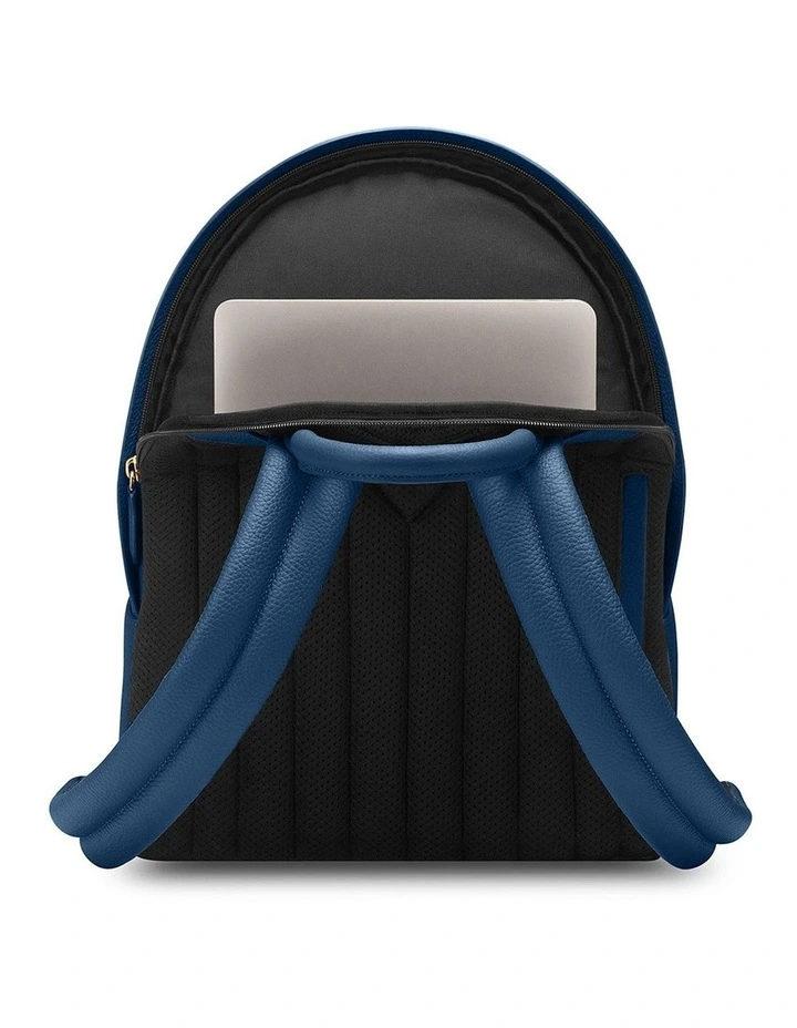 The Leather Backpack in Pacific Blue image 6
