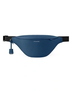 The Large Leather Sling Bag in Pacific Blue