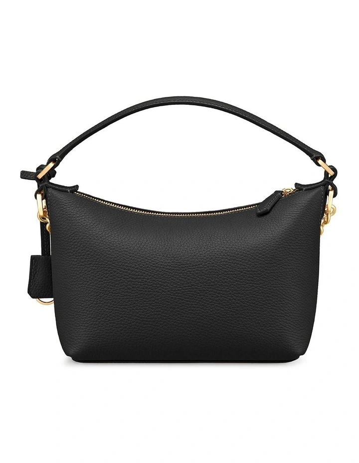 The Limited-Edition Soft Leather Hobo Bag in Black Caviar image 4
