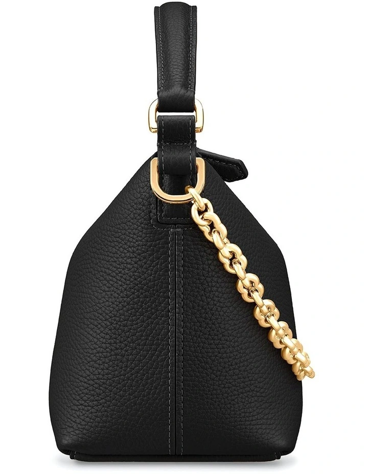 The Limited-Edition Soft Leather Hobo Bag in Black Caviar image 5