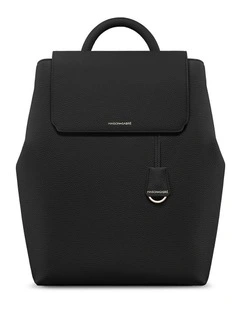 The Medium Soft Leather Backpack in Black Caviar