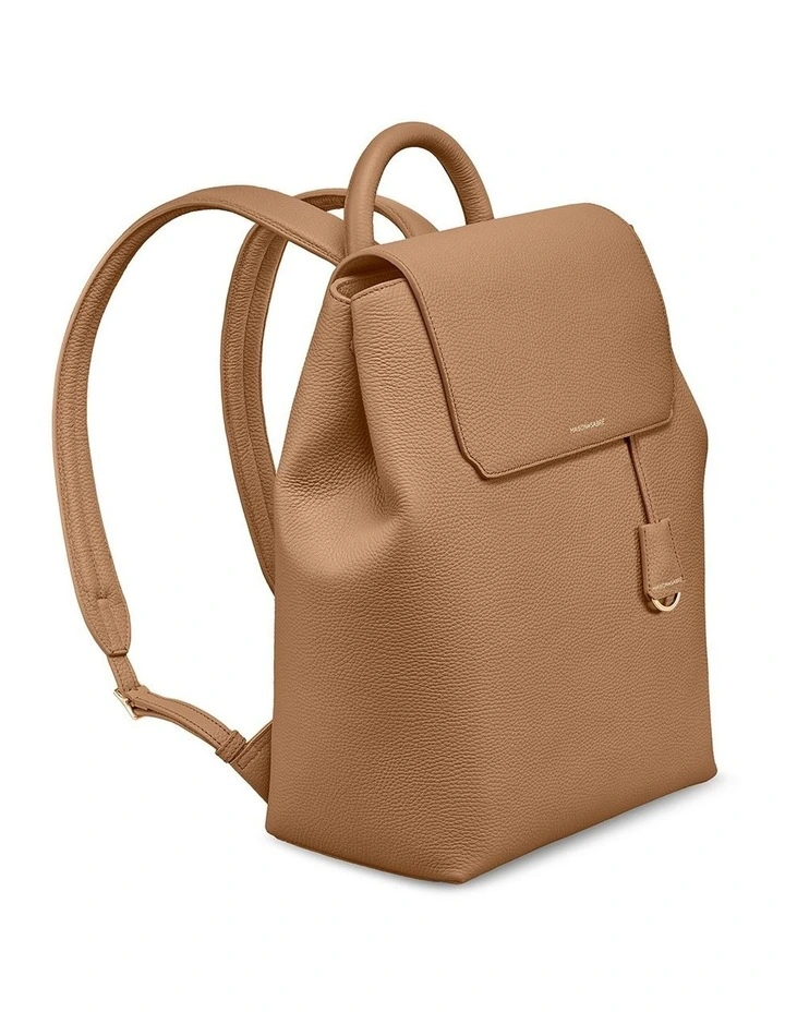 The Medium Soft Leather Backpack in Sandstone Brown image 4