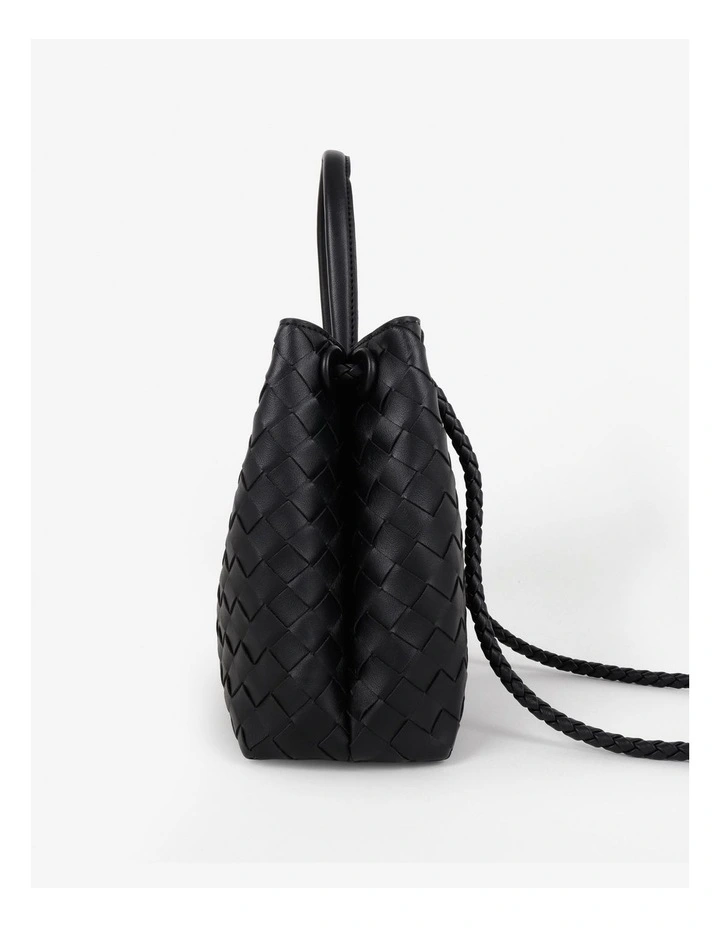 Chantel Woven Multiway Handbag in Black image 2