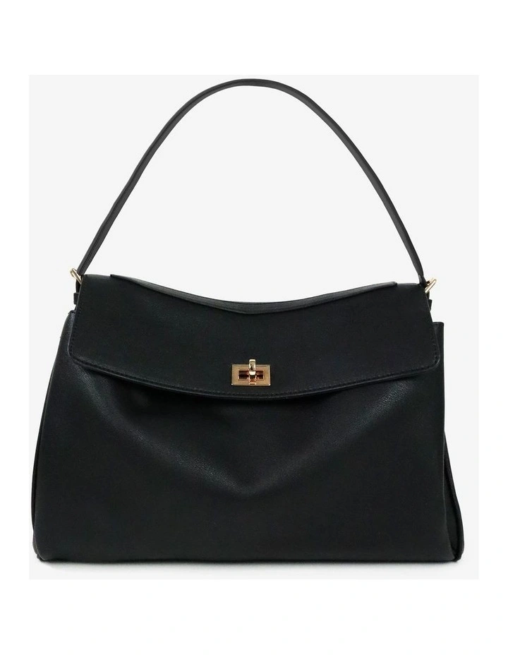 Isabeau Classic Shoulder Bag in Black image 1