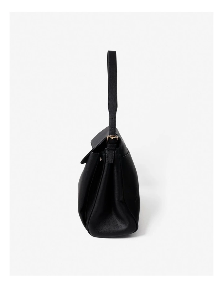 Isabeau Classic Shoulder Bag in Black image 3