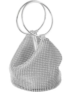 Jada Glomesh Evening Bag in Silver