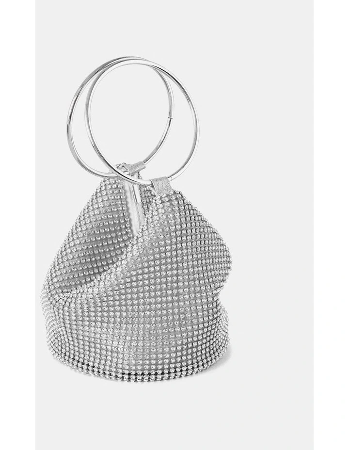 Jada Glomesh Evening Bag in Silver image 1