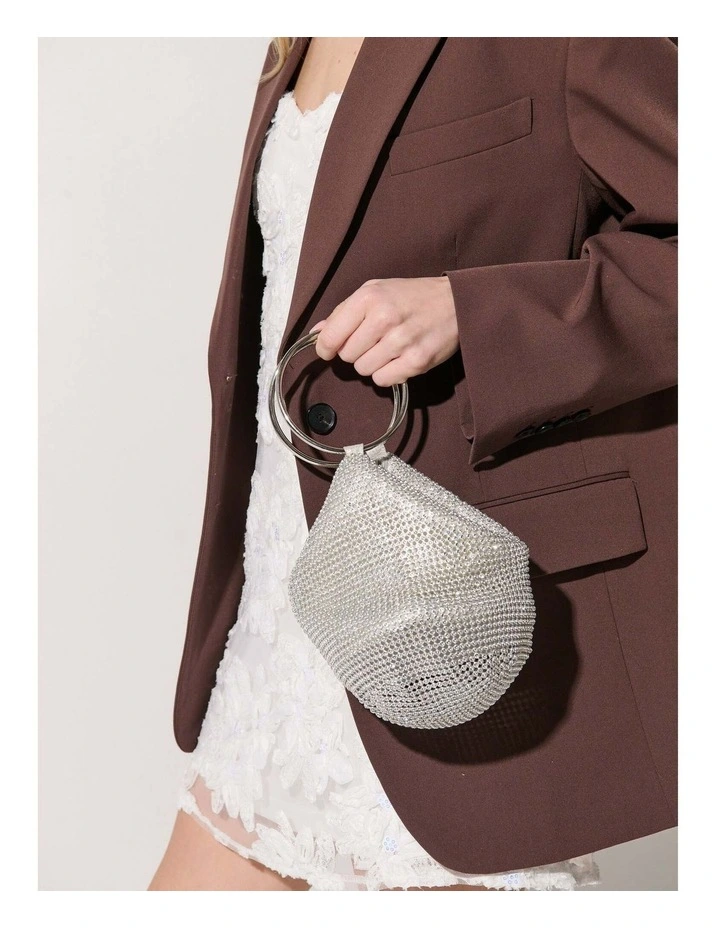 Jada Glomesh Evening Bag in Silver image 2