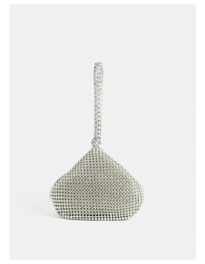 Jada Diamante Wristlet Bag in Silver image 1