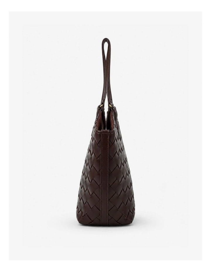 Everyday Woven Tote Bag in Brown image 2