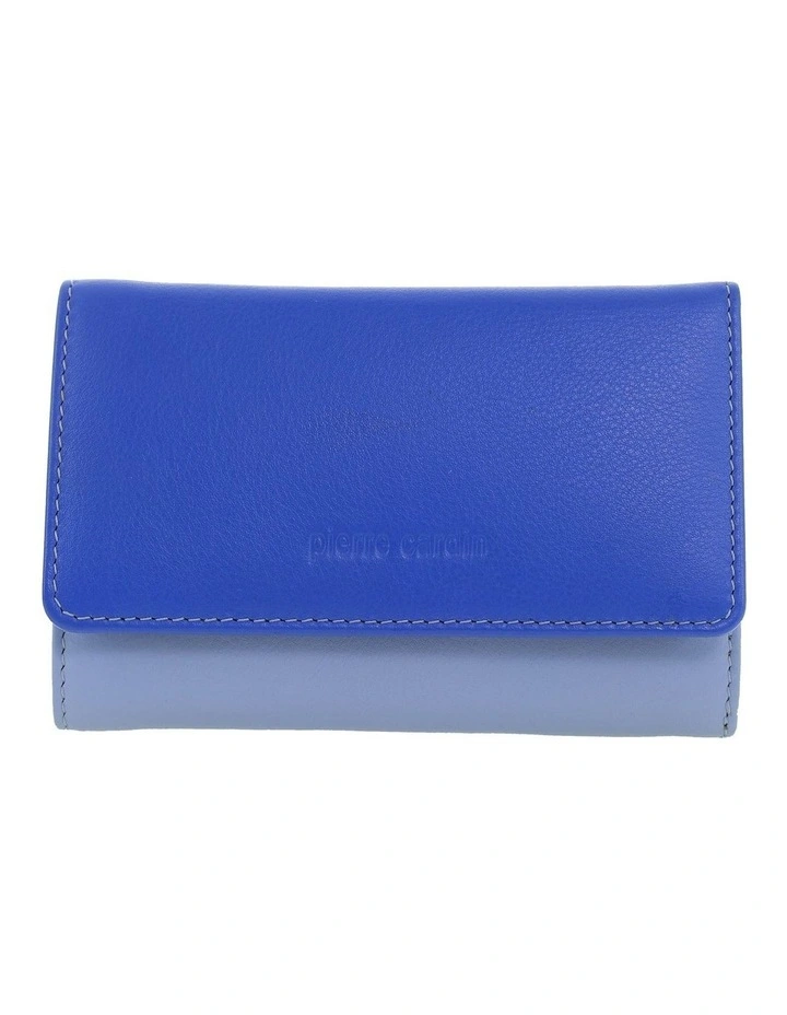 Pierre Cardin Genuine Leather Multicolour Tri-Fold Wallet in Lilac image 1