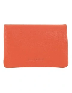 Pierre Cardin Genuine Leather Bi-Fold Wallet in Tangerine