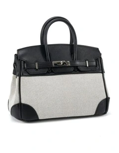 Novo Shoes ADORA structured top-handle bag - Linen