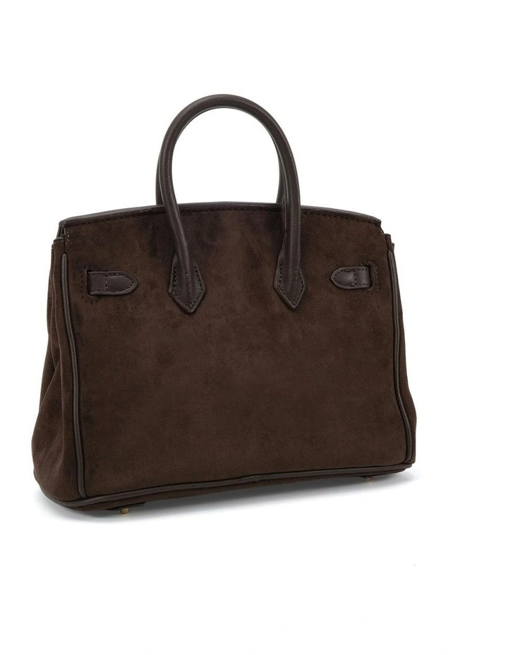 ADORA top-handle bag - Espresso Suede image 2