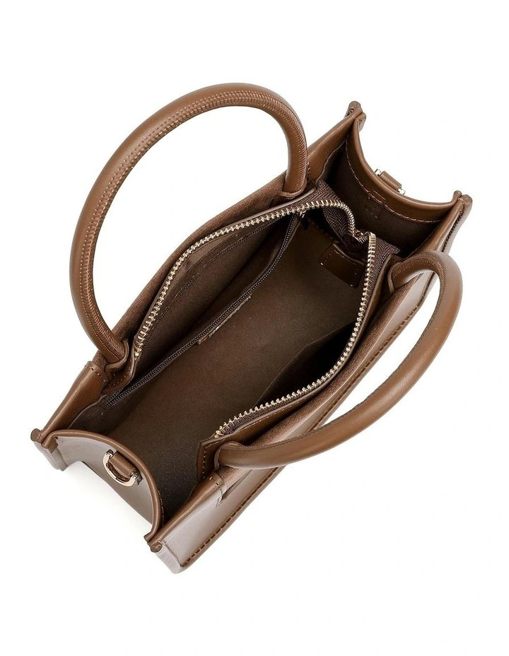 AFTON Top Handle Bag - Mocha image 3