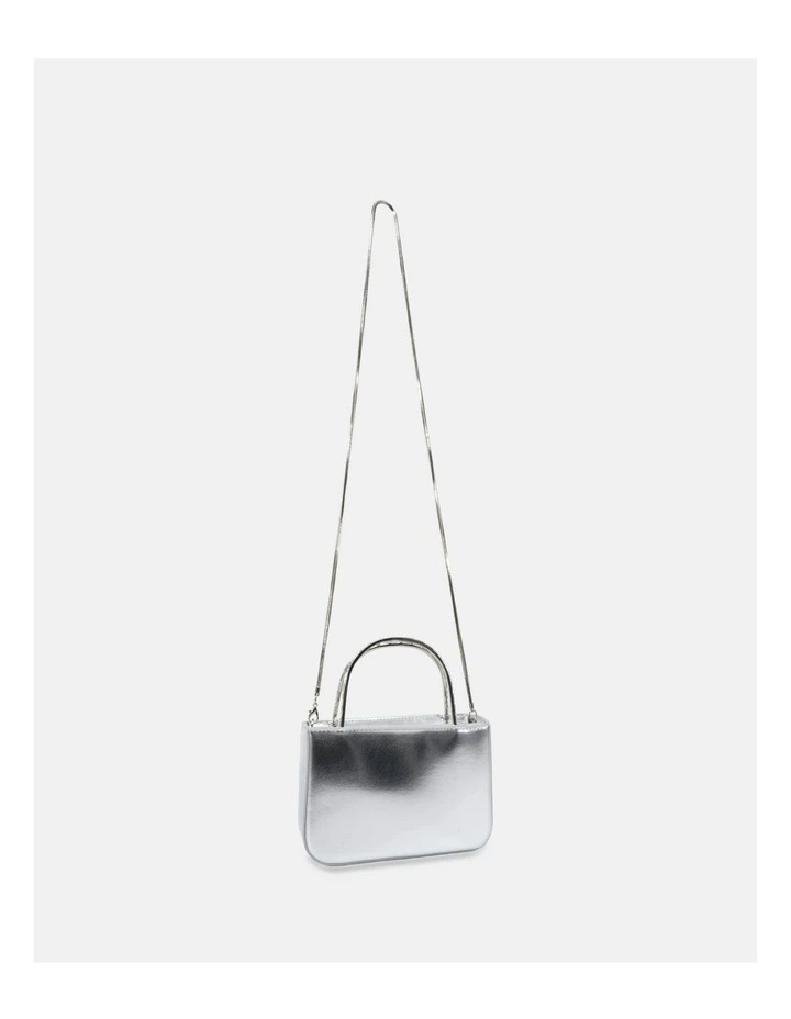 ANISTON Silver Top-Handle Bag - Structured Leather-Look Handbag image 2