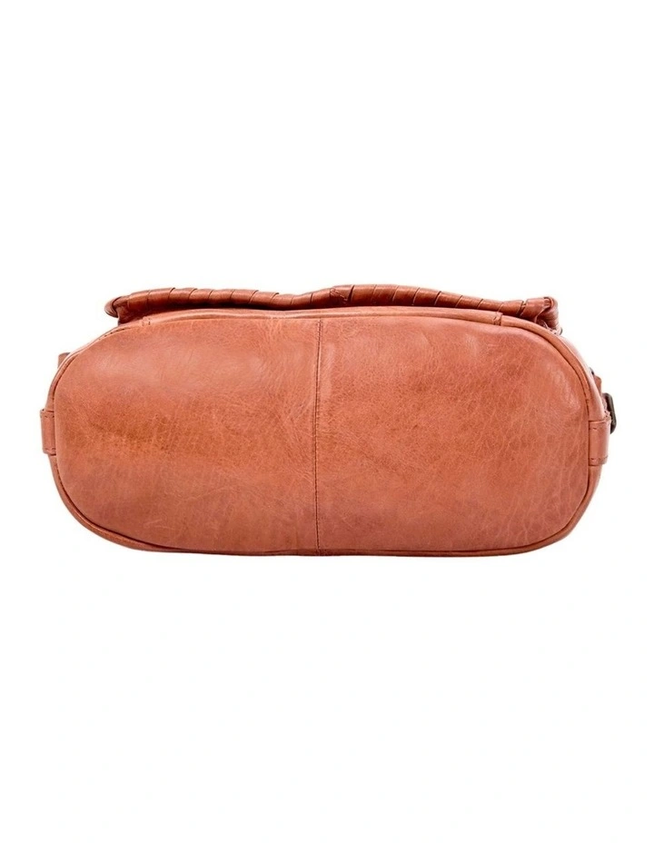 [Tamborine]   [Multicompartment Leather]   [Crossbody Bag] [in Tan] image 5