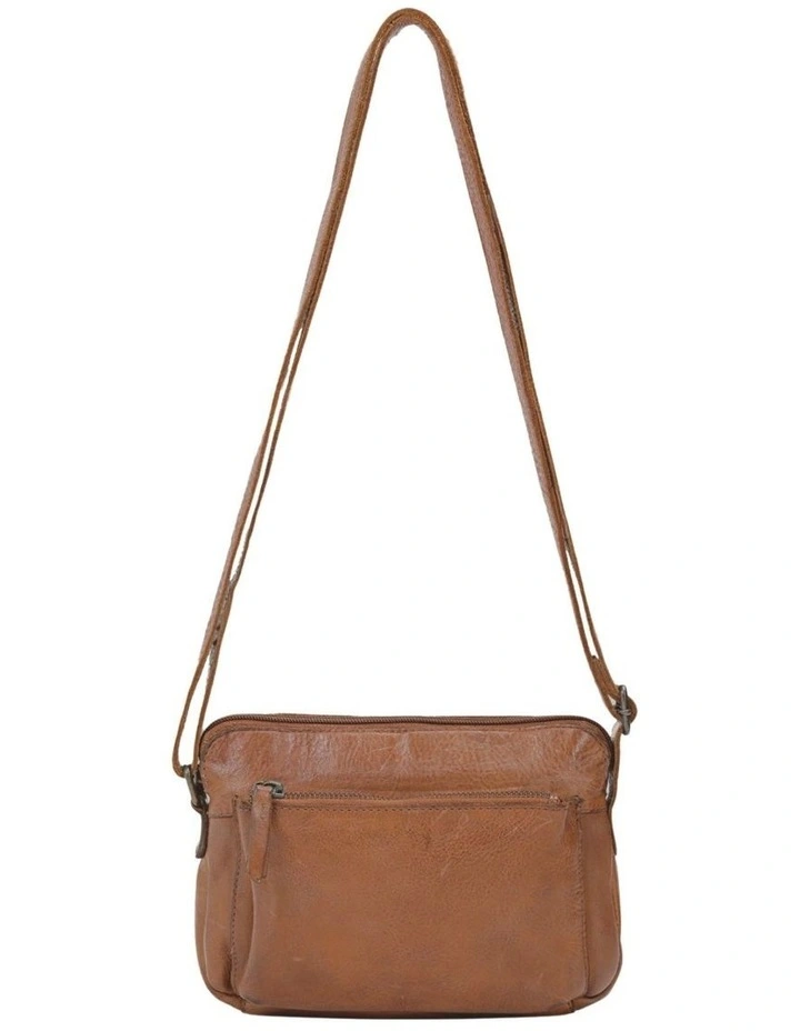 Broome Leather Crossbody Bag in Cognac image 1