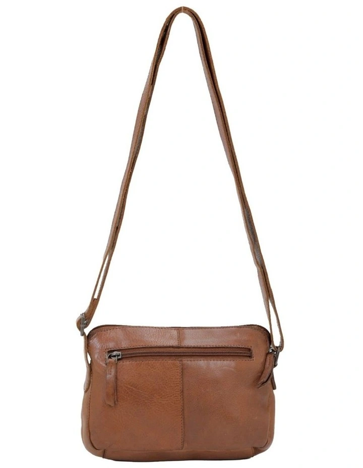 Broome Leather Crossbody Bag in Cognac image 3