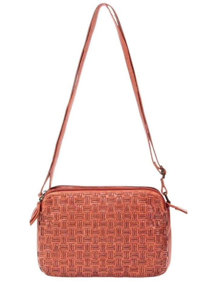 [Albany]   [Multicompartment Leather]   [Crossbody Bag] [in Tan] image 1