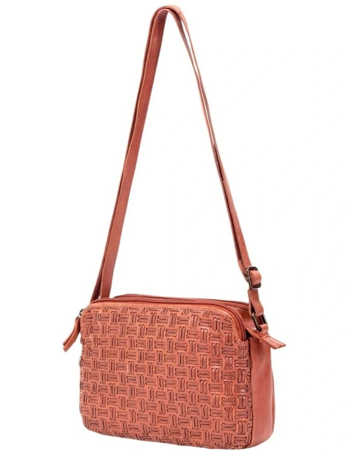 [Albany]   [Multicompartment Leather]   [Crossbody Bag] [in Tan] image 6
