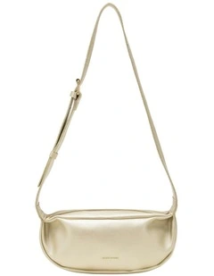 SOFT CRESCENT BAG IN GOLD