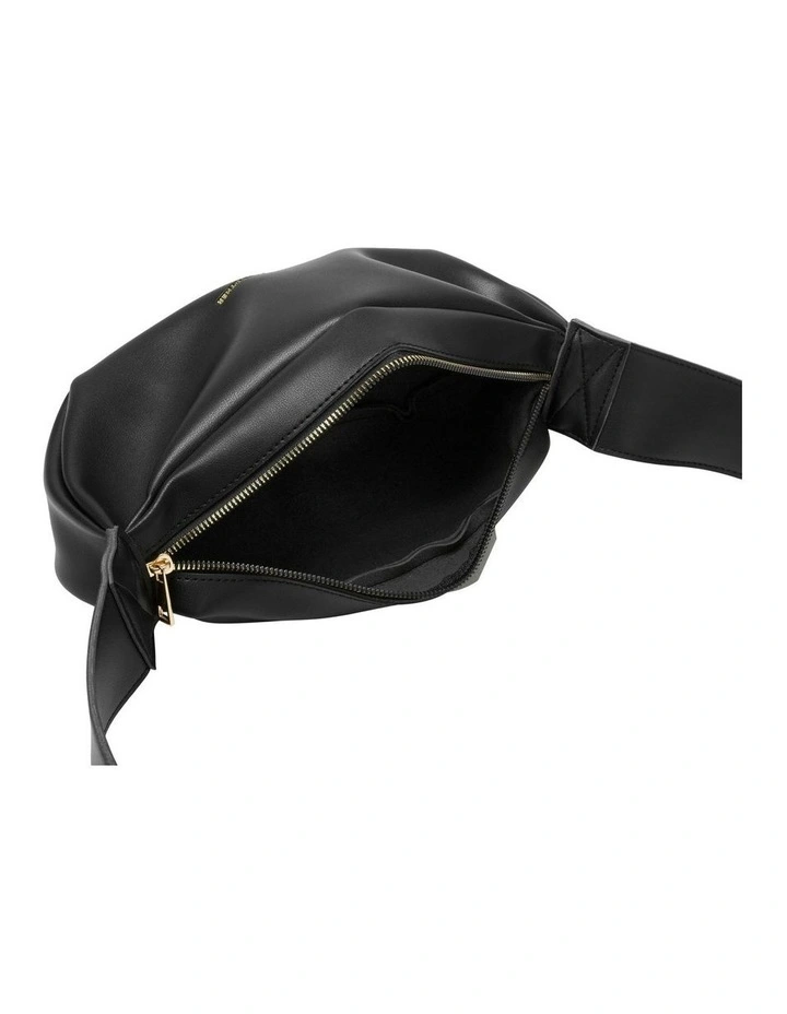 SOFT CRESCENT BAG IN BLACK image 3